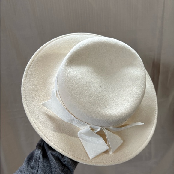 Eaton Vintage Cream Fedora Wool Women's Hat - Picture 2 of 9